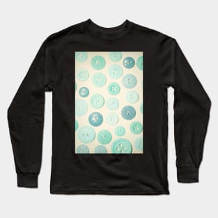 Vintage Blues Button Love Long Sleeve T-Shirt